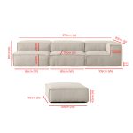Modern Modular L-shape Sofa Dubai Sharjah Abu Dhabi