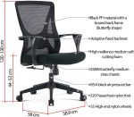 Computer Chair Swivel Task Chair with Lumbar Support in Dubai, Abu Dhabi and Sharjah