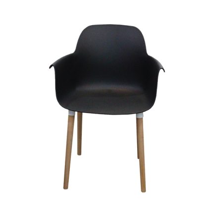 Dining Chair with Wooden Leg