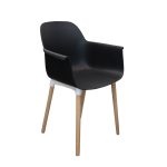 Dining Chair with Wooden Leg