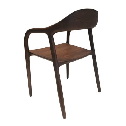 Solid Ash Wood Dining Armchair