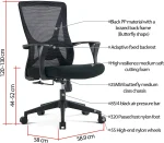Computer Chair Swivel Task Chair with Lumbar Support Dubai, Sharjha and Abu Dhabi