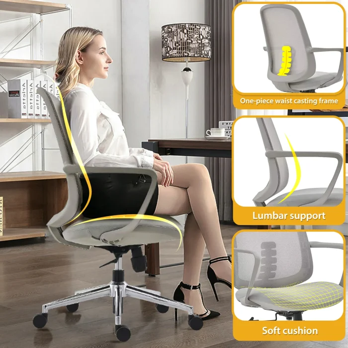 Executive Desk Chair with Armrest & Lumbar Support Dubai, Sharjha and Abu Dhabi