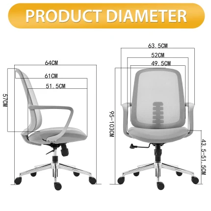 Executive Desk Chair with Armrest & Lumbar Support Dubai, Sharjha and Abu Dhabi