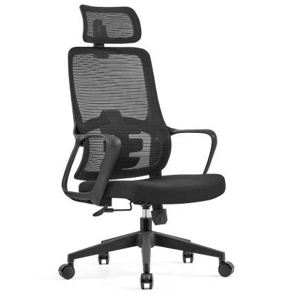 Executive Office Chair with Headrest Lumbar Support Wheels Dubai, Sharjha and Abu Dhabi