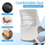 Large Lumbar Support Modern Executive Office Mesh Chair, White Dubai, Sharjha and Abu Dhabi