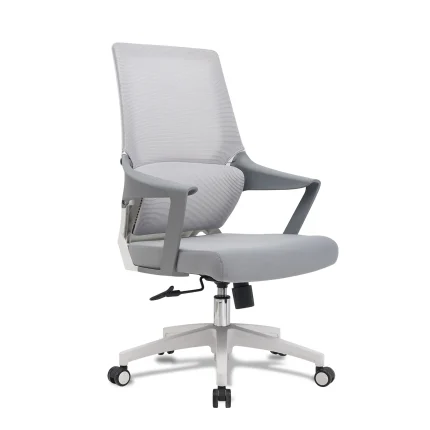 Large Lumbar Support Modern Executive Office Mesh Chair, White Dubai, Sharjha and Abu Dhabi