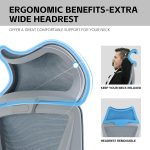 Office Chair with Headrest Lumbar Support Armrest Dubai Sharjah Abu Dhabi
