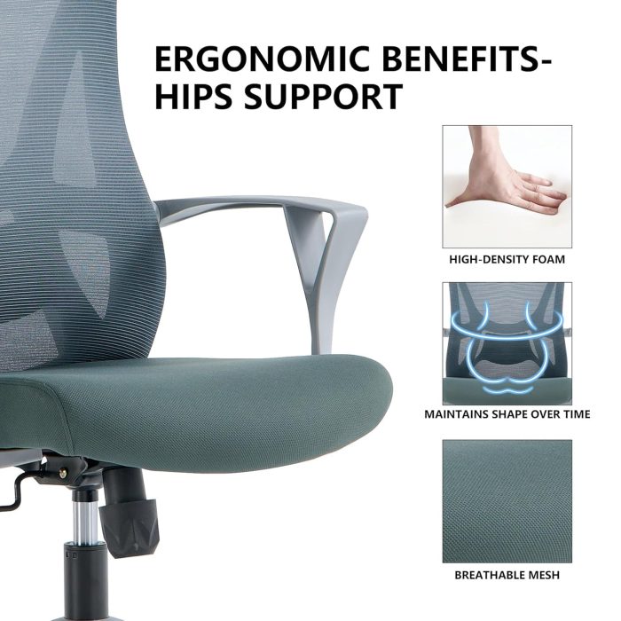 Office Chair with Headrest Lumbar Support Armrest Dubai Sharjah Abu Dhabi