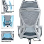 Office Chair with Headrest Lumbar Support Armrest Dubai Sharjah Abu Dhabi