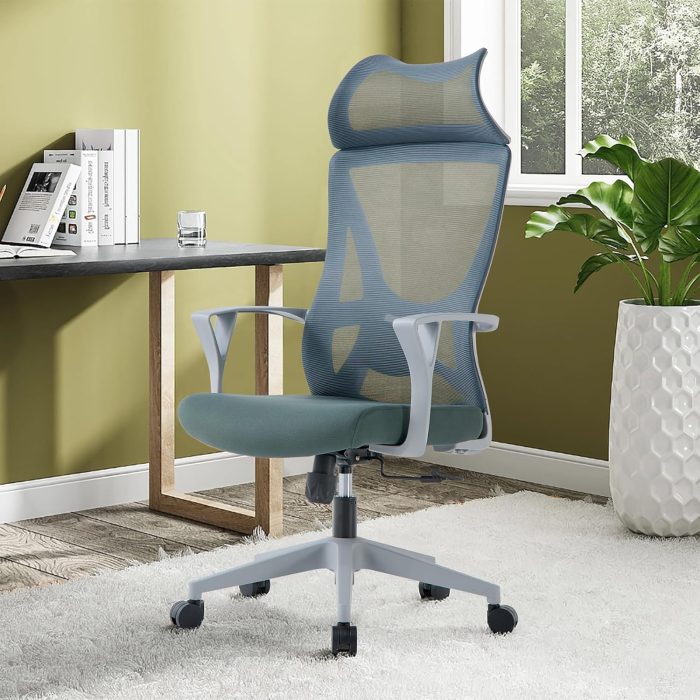 Office Chair with Headrest Lumbar Support Armrest Dubai Sharjah Abu Dhabi