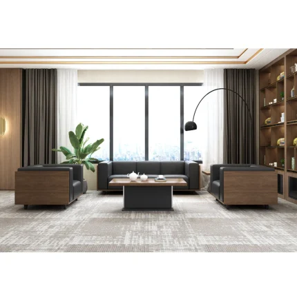 80.7 inch PU Leather Sofa Set Brown(Without Coffee Table) Dubai, Sharjha and Abu Dhabi