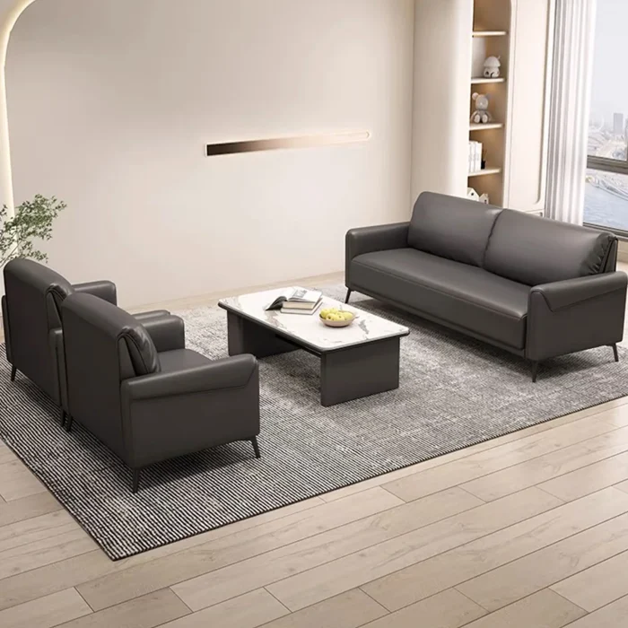 77.5 inch PU Leather 3-Seater Pillow Top Arm Sofa Dubai, Sharjha and Abu Dhabi
