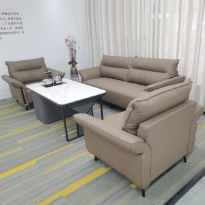 80.7 inch PU Leather Sofa Set Brown(Without Coffee Table) Dubai, Sharjha and Abu Dhabi