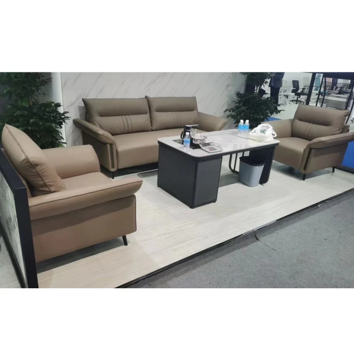 80.7 inch PU Leather Sofa Set Brown(Without Coffee Table) Dubai, Sharjha and Abu Dhabi