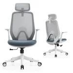 Ergonomic Office Chair with Adjustable Headrest Lumbar Support