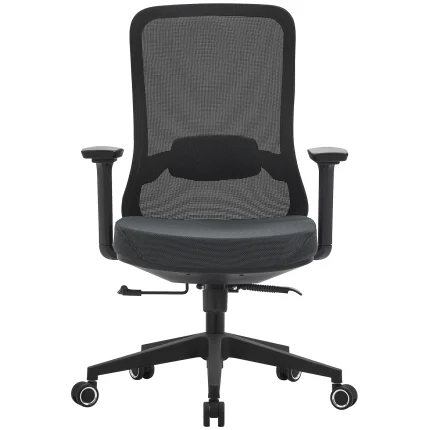 Office Chair with Lumbar Support 3D Armrest, Black