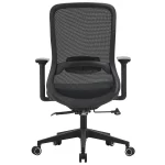 Office Chair with Lumbar Support 3D Armrest, Black