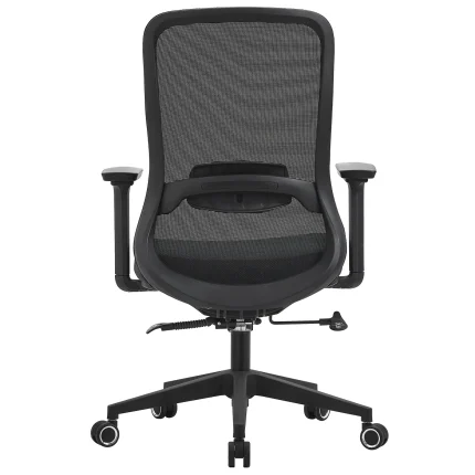 Office Chair with Lumbar Support 3D Armrest, Black