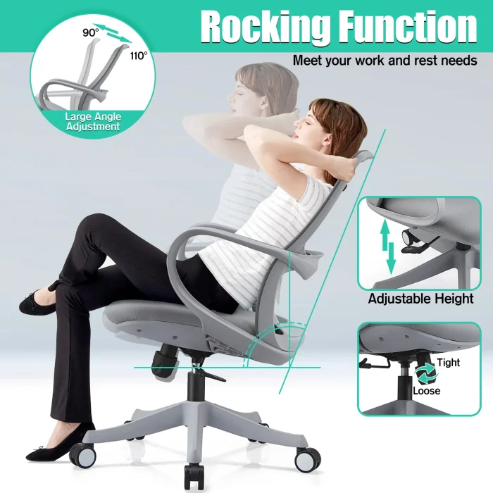 Computer Chair with One-piece Armrest Breathable Mesh Executive Swivel Chair Dubai, Sharjha and Abu Dhabi
