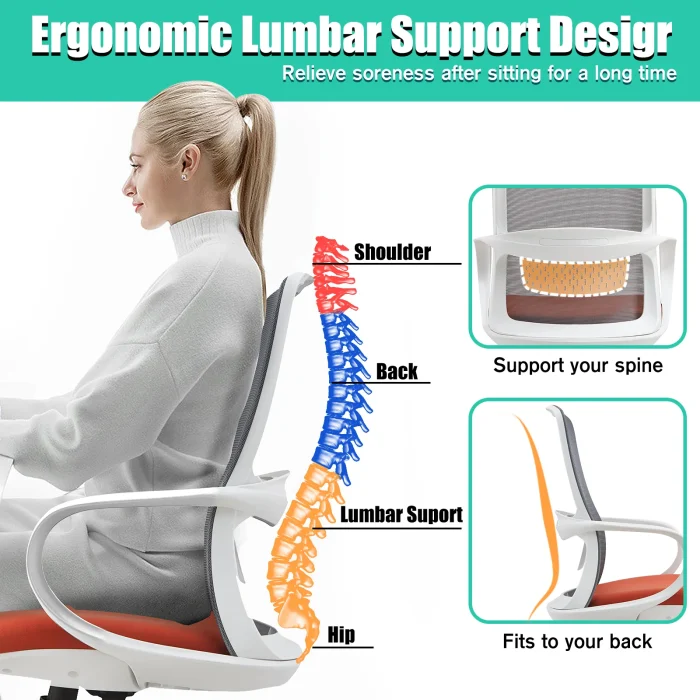Computer Chair with One-piece Armrest Breathable Mesh Executive Swivel Chair Dubai, Sharjha and Abu Dhabi