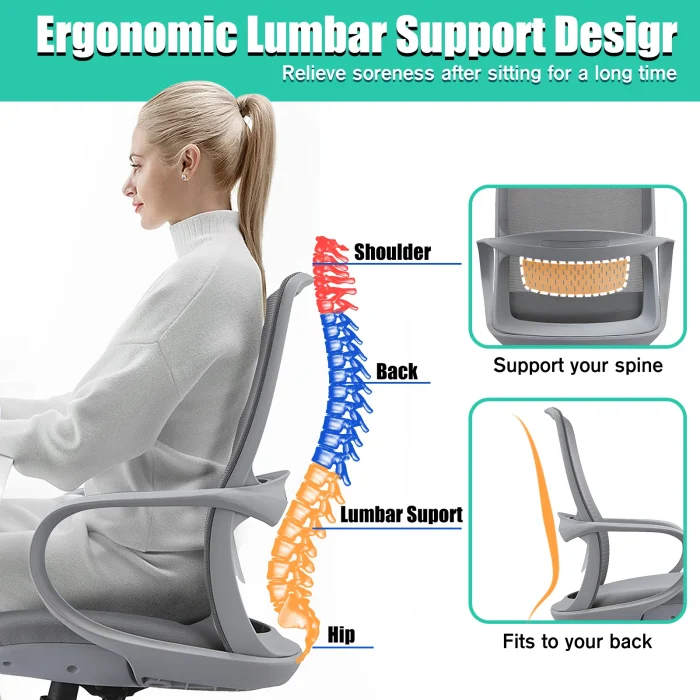 Computer Chair with One-piece Armrest Breathable Mesh Executive Swivel Chair Dubai, Sharjha and Abu Dhabi