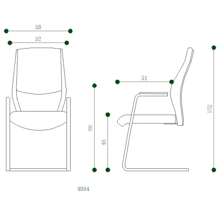 Low Back Leather Visitor Chair Dubai, Sharjha and Abu Dhabi