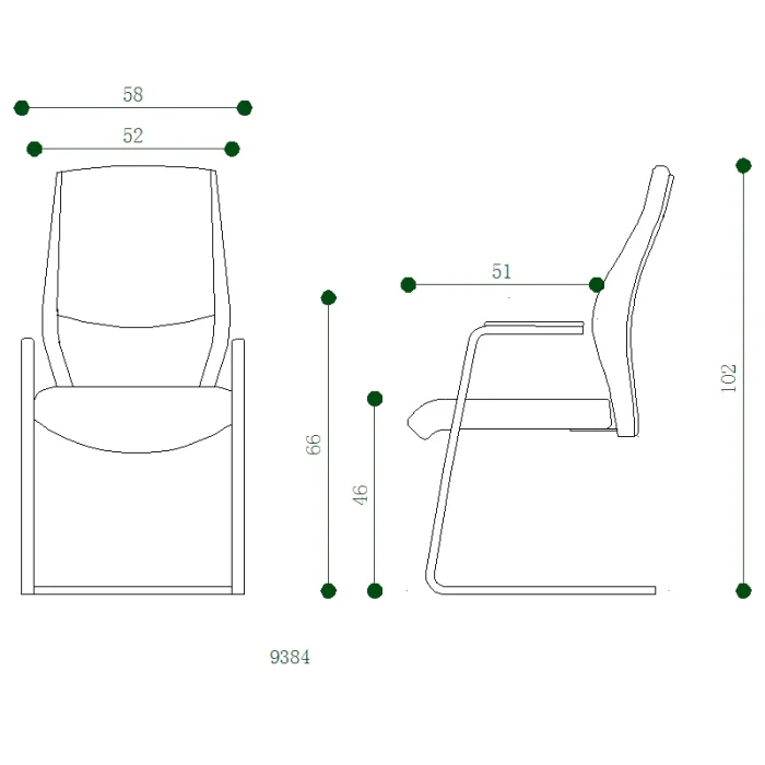 Low Back Leather Visitor Chair Dubai, Sharjha and Abu Dhabi