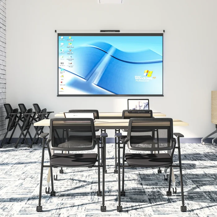 Folding Training Chair with Writing Pad&Wheels dubai, Sharjha and Abu Dhabi