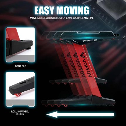 Gaming Desk LED Lighting Red Dubai, Sharjha and Abu Dhabi