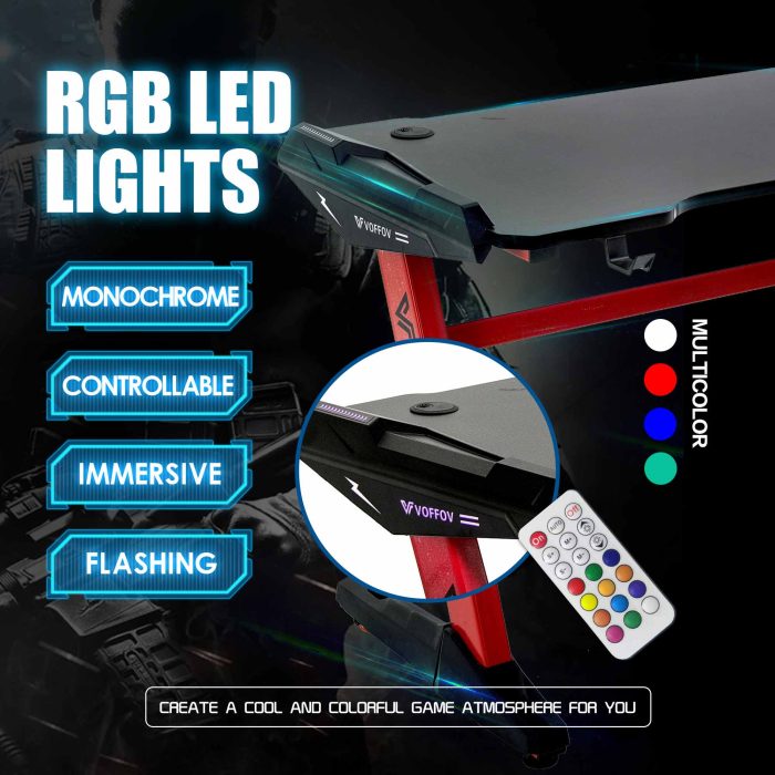 Gaming Desk LED Lighting Red Dubai, Sharjha and Abu Dhabi