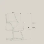 Low Back Leather Visitor Chair Dubai, Sharjha and Abu Dhabi