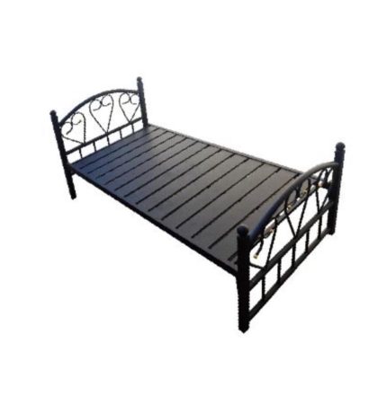 metal bed black