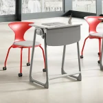 Open Front Student Desk School Desk with Book Box and Bag Hooks for Home, School and Training Dubai, Sharjha and Abu Dhabi