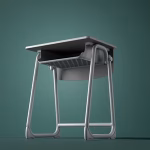 Open Front Student Desk School Desk with Book Box and Bag Hooks for Home, School and Training Dubai, Sharjha and Abu Dhabi