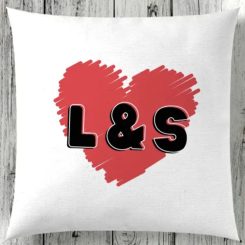 Personalised initials cushion in Dubai, Sharjah and Abu Dhabi