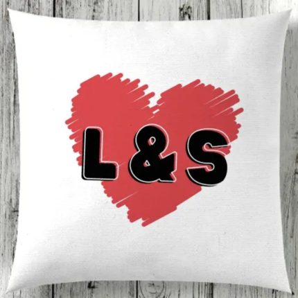 Personalised initials cushion in Dubai, Sharjah and Abu Dhabi