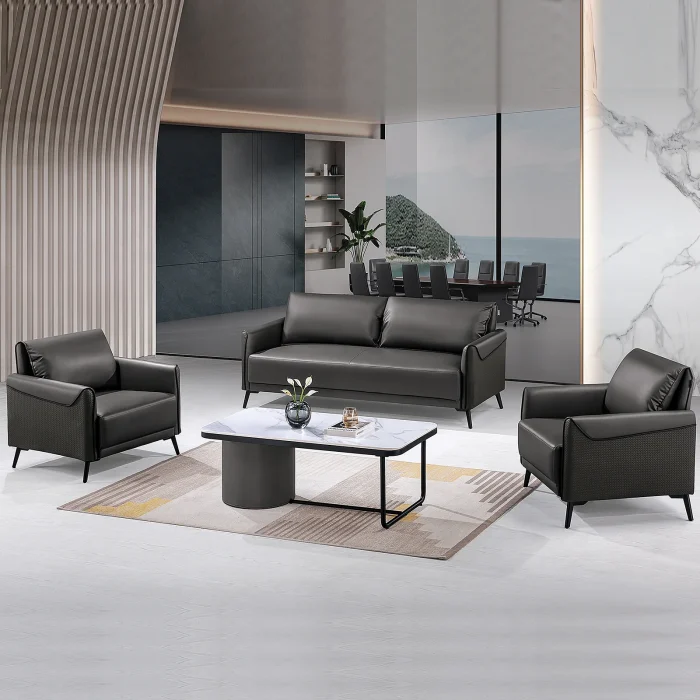 Pillow Top Arm Sofa Set Dark Grey(Without Coffee Table) Dubai, Sharjha and Abu Dhabi
