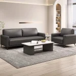 Pillow Top Arm Sofa Set Dark Grey(Without Coffee Table) Dubai, Sharjha and Abu Dhabi