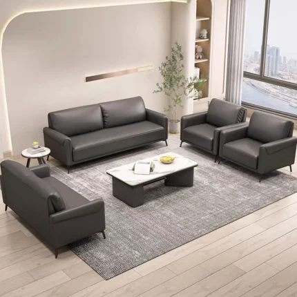 Pillow Top Arm Sofa Set Dark Grey(Without Coffee Table) Dubai, Sharjha and Abu Dhabi