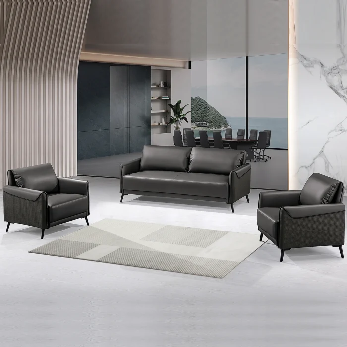 Pillow Top Arm Sofa Set Dark Grey(Without Coffee Table) Dubai, Sharjha and Abu Dhabi