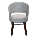 Solid Wooden Dining Chair with Grey Fabric Dubai, Sharjha and Abu Dhabi