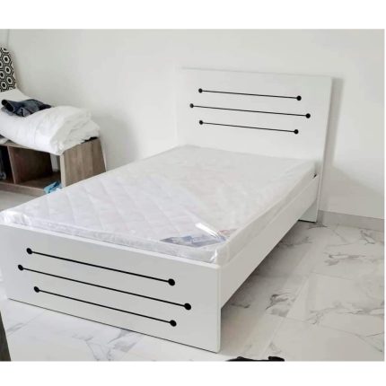 White single bed frame