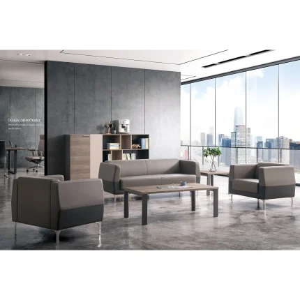 Wood Coffee Table Contemporary Rectangle Table with Metal Frame Dubai, Sharjha and Abu Dhabi