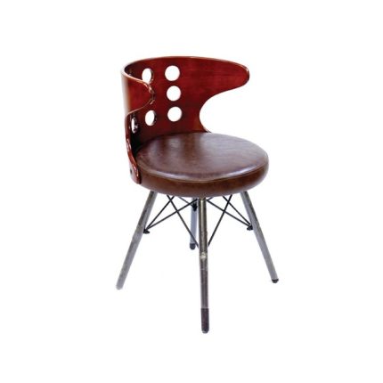 Curved Back Modern Style Leather Chair Dubai, Sharjha and Abu Dhabi