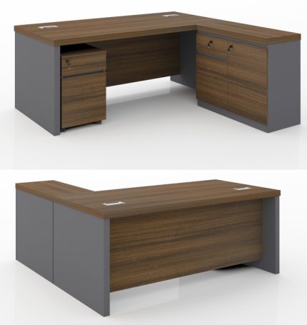 KN AD18 BG 180cm L Shape Manager Table dubai sharjah abu dhabi