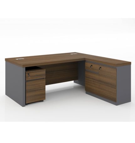 KN AD18 BG 180cm L Shape Manager Table dubai sharjah abu dhabi