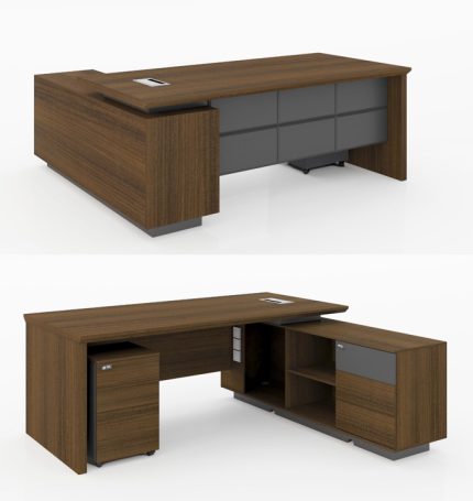 KN BO 108 18 BG 180cm L Shape Manager Table dubai sharjah abu dhabi