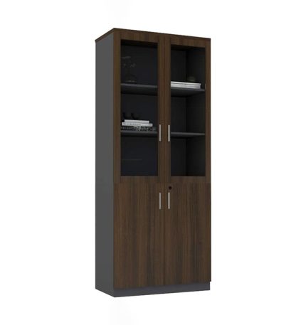 KN D305 BR Glass Door Cabinet Book Shelf dubai sharjah abu dhabi