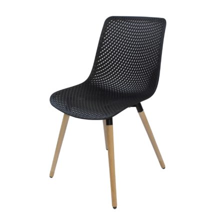 Fiber Plastic Dining Chair with Wooden Legs Dubai, Sharjha and Abu Dhabi